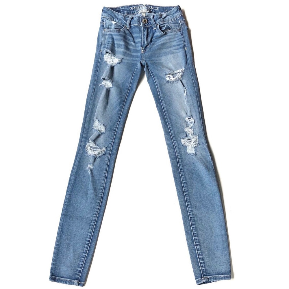 American Eagle Super Stretch Ripped Jeggings
